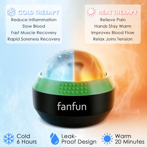 Massage Ice Roller Ball Cold & Heat Therapy Pain Relief Myofascial Release - color: Set of Green