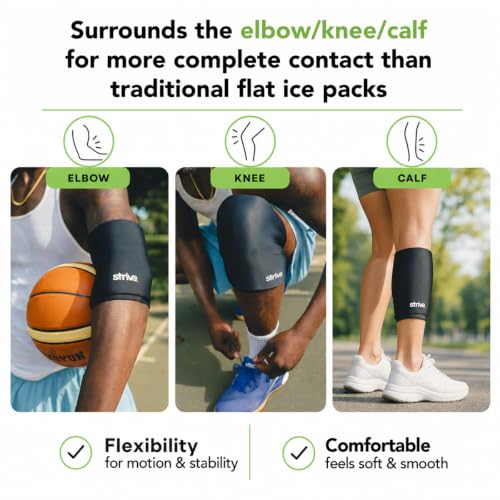 Strive Arm or Elbow Therapeutic Wrap, Hot & Cold Therapy, Gel Compression - size: Medium Elbow/Arm