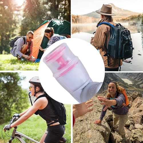 Hydration Bladder Bite Valve Replacement Mouthpiece Fit for Any Water Backpack and Most Brands, with Manual Switch Valve - color: 2 Pack rotatable white with cover
