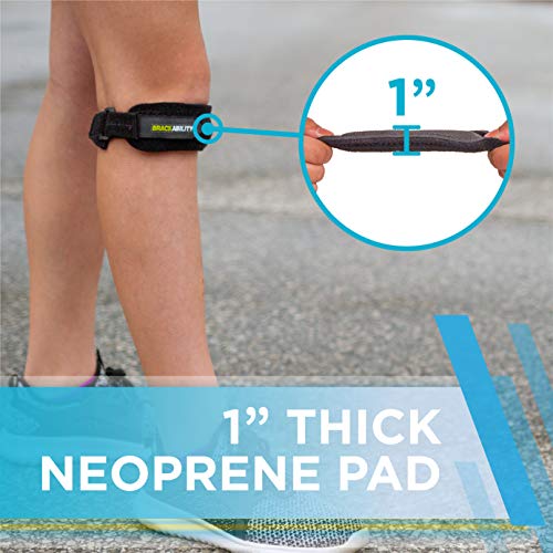 BraceAbility Kids Knee Band - Youth Patellar Tendon Support Strap Child Osgood Schlatter Brace for Jumpers Knee, Patella Tendonitis, Sports Wrap for Running, Soccer, Volleyball, Basketball (S) - size: Small