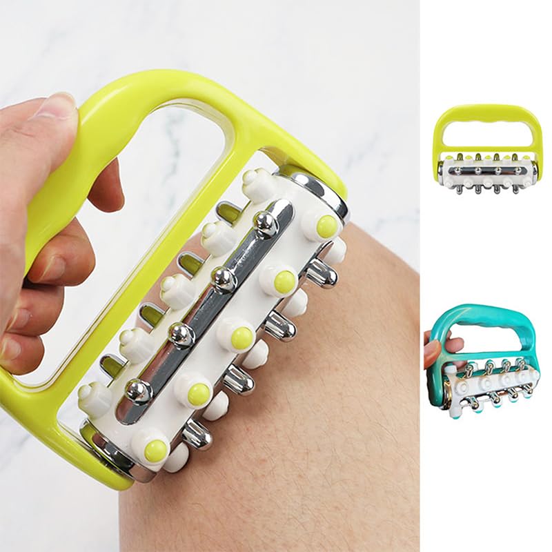 Fascia Release and Cellulite Remover Muscle Massage Roller, Mini Trigger Point Myofascial Deep Tissue Release Body Therapy Massager Tool for Men and Women - color: Yellow, size: 1.0*1.0*1.0