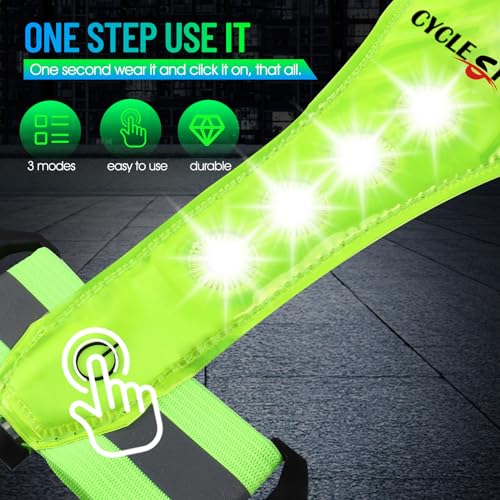Led Reflective Vest Running Gear, Light Up Vest for Night Walking, High Visibility USB Rechargeable Adjustable Running Lights for Runners Walkers Men Women Kids - color: Yellow