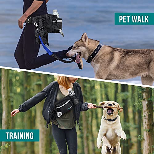 PetAmi Dog Fanny Pack, Treat Pouch for Dog Walking Training, Black - color: Black