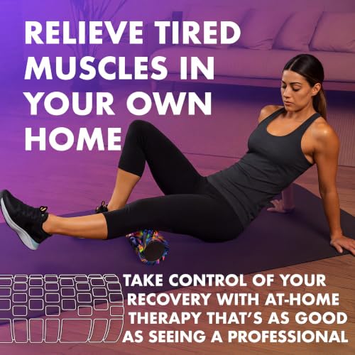 321 STRONG Patented 3-Zone Massage Roller, Medium Density for Exercise - color: Aurora