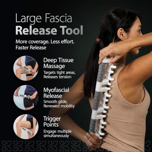KOA KOAPRO Facia Blaster Tool for Cellulite Area - Muscle Massager Deep Tissue for Full Body, Leg Massager, Muscle Massager for Legs, Fascia Release Tools - style: Full Body Gray