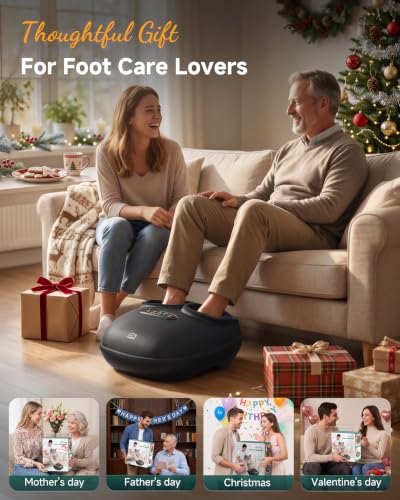 Snailax 4-in-1 Foot Massager with Heat 2026 Upgraded FSA Eligible Item - color: A.black