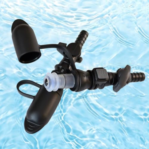 Hydration Bladder Bite Valve Replacement Mouthpiece Fit for Any Water Backpack and Most Brands, with Manual Switch Valve - color: 2 Pack removable black