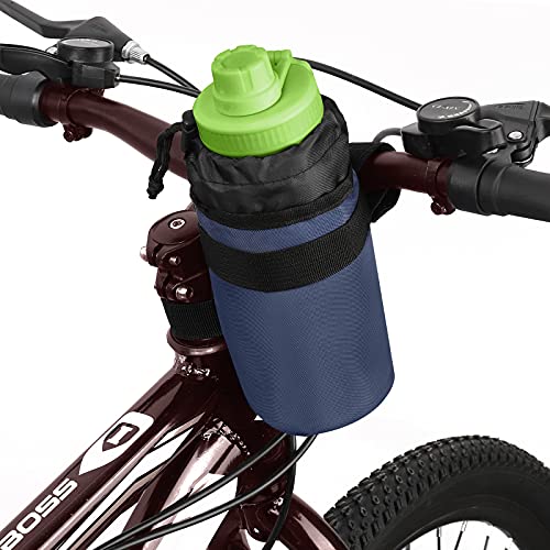 Accmor Insulated Bike Water Bottle Holders,Bike Cup Holder Keep Bottle Cool or Warm, Bike Water Bottle Cage for Kid's Bike,Mountain Bike,Cruiser, Road Bike,Blue - color: blue