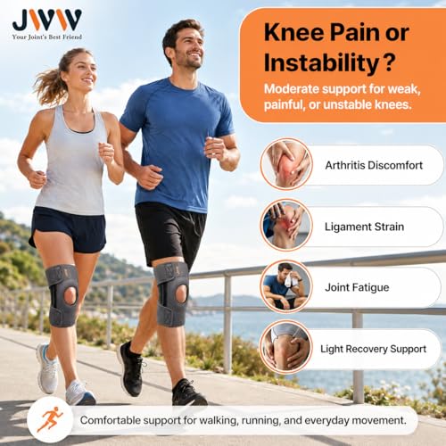 JWW ELITE Plus Size Knee Brace for Men and Women, Knee Pain Relief, 4XL - size: XXXX-Large