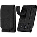 Tactical Molle Phone Holster Pouch, Universal Belt Waist Bag for iPhone 18 Pro Max/17 Pro/17/16 Pro Max/15 Pro Max/14 Pro Max/13, Samsung S26 Ultra/S25/S24, Size L - color: Black(1 Pack)