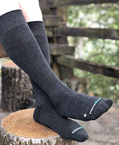 Big and Tall Compression Socks, Knee High, Cotton Blend