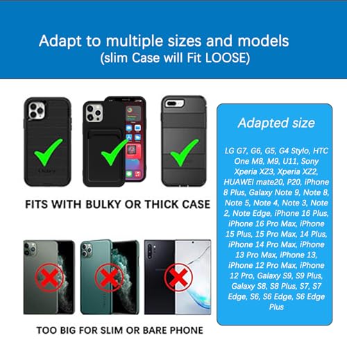 Phone Holster, Nylon Belt Clip Pouch
