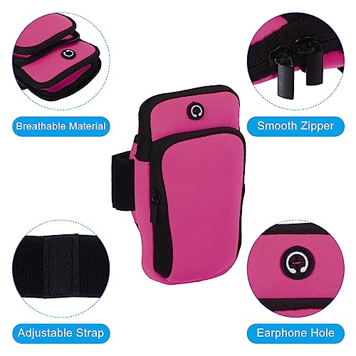 PATIKIL Phone Arm Band for Running, Running Phone Carrier Armband Cell Phone Holder for Runners Rose - color: Rose