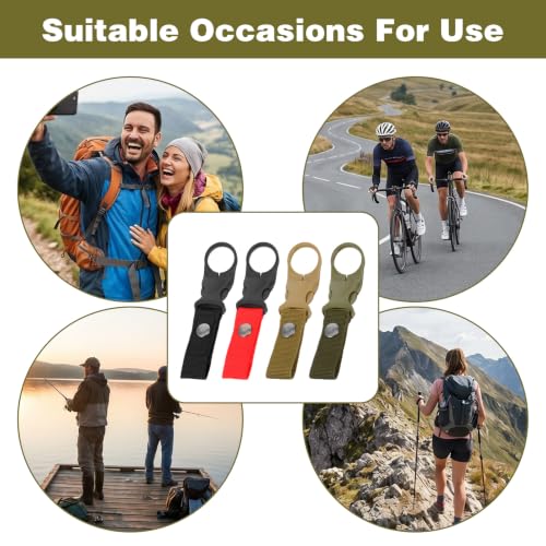 4 Pc Water Bottle Holder Hanging Bottle Buckle Portable Bottle Clip