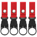 Gecko Travel Tech Water Bottle Holder, Clip on Water Bottle Holder for Hiking - color: 4 PACK - FALL RED