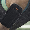 Arm Bag, Running Phone Armband Double Pockets Universal Smartphone Waterproof Sports Armband with Earphone Hole Compatible with Samsung Galaxy Note Edge SM-N915 -Black