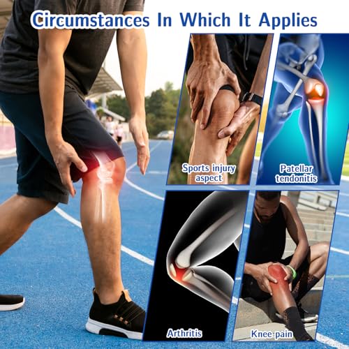 2 Pcs Patella Tendon Knee Straps Flex Patellar Tendon Knee Support Brace Patellas Stability Support Strap Patella Stabilizer for Women Men Basketball Soccer Tennis Running Hiking Cycling Protect