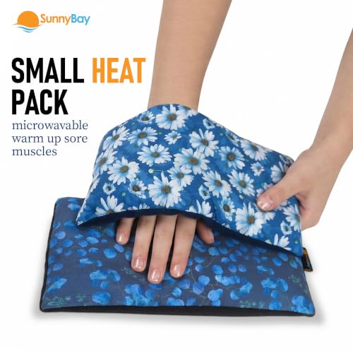SunnyBay Heating Pad, Neck and Shoulder Wrap, 6x11 inch, Eucalypse - color: Pack of 2 - Euca