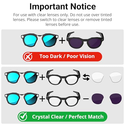 HIBLOKS Polarized Clip-on Compatible with Oakley Meta HSTN Smart Glasses - size: Black+Green+Silver+Blue