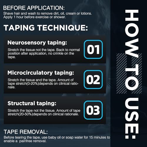 OK TAPE Synthetic Kinesiology Tape Prime 2 Roll, 2in×16.4ft-Blue - color: Blue, size: 2 Rolls