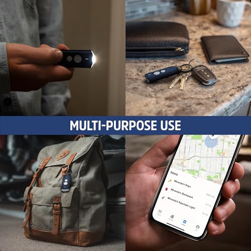 Energizer Find Me Keychain Light, Apple Find My Bluetooth Tracker, Blue - color: Blue