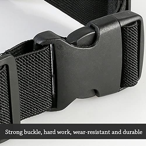 Running Belt, Hydration Waist Pack with Water Bottle Holder and Headphone Port for Men Women Waist Pouch Fanny Bag Reflective (Black)