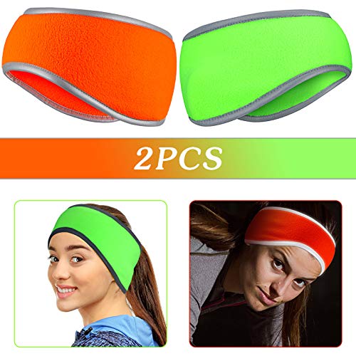 Geyoga 2Pcs Winter Running Ear Warmer Headband for Women Men - color: Two Colors