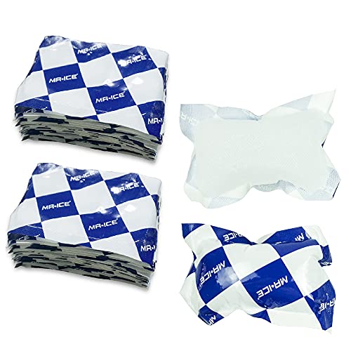 Reusable Dry Ice Packs for Shipping & Storage - Long Lasting Cold Packs for Lunch Box & Coolers - Ideal for Frozen Food & Drinks - style: 3.3" x 4.7" 100pcs