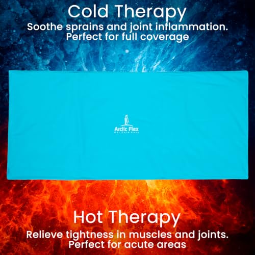 Arctic Flex Reusable Gel Ice Pack for Injuries with Straps (24" x 11") - size: 2X-Large (Pack of 1)