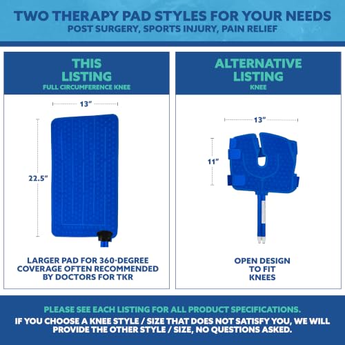 Polar Active Ice 3.0 | 9 QT Cold Therapy Ice Machine | Programmable Timer | Full Circumference Knee Pad | Cryotherapy Pain Relief System | Ace Bandage Style Compression - style: Full Coverage Knee