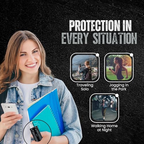 Police Magnum Keychain Pepper Spray Flip Top Safety 2 Pack 1/2oz - Maximum Heat Strength OC with Dye - Tactical Small Compact Case Holder - for Women & Men's Self Defense - Made in The USA - color: BLACK