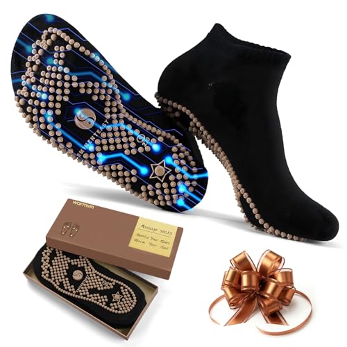 Foot Massage Reflexology Socks Women Men Acupressure Inside Pressure Points - size: 230mm/men 7-8/women 9-10