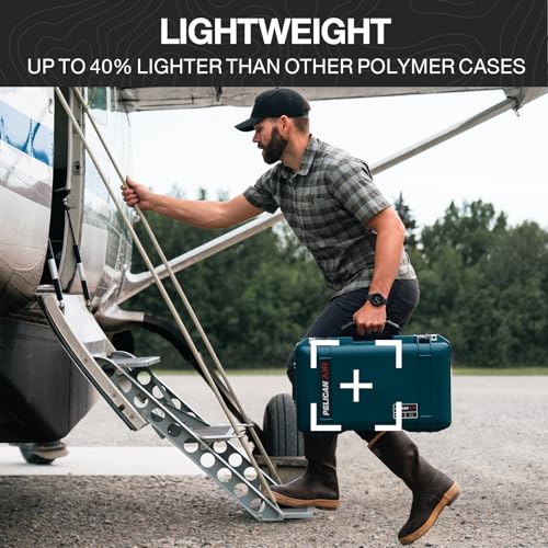 Pelican Air 1595 Travel Case - Large Hard Case Luggage - Suitcase with Wheels (Blue) - color: Blue, size: 1595 Travel Case