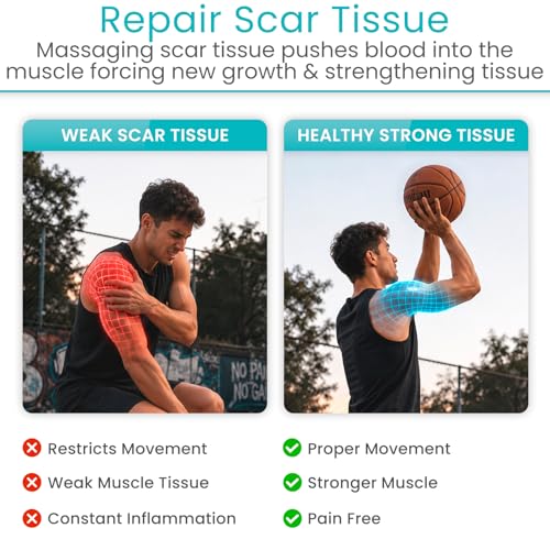 Vive Back and Neck Massager Cane - Trigger Point Massage Tools for Pain - style: Massage Cane