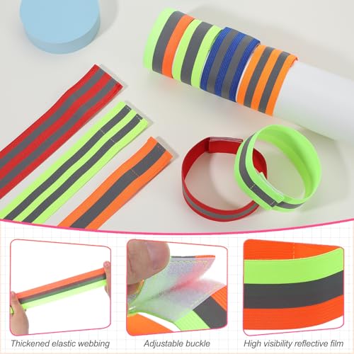 PATIKIL Reflective Bands for Wrist Arm Ankle Leg High Visibility Band - color: Green
