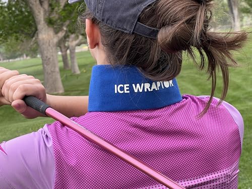 ICE WRAPTOR Cooling Bandana Neck Wrap, Blue +1 Reusable Ice Pack - size: Wrap + 1 Insert