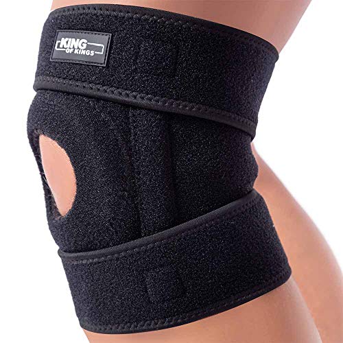 King of Kings Patella Knee Brace for Arthritis Pain, Black - color: Black