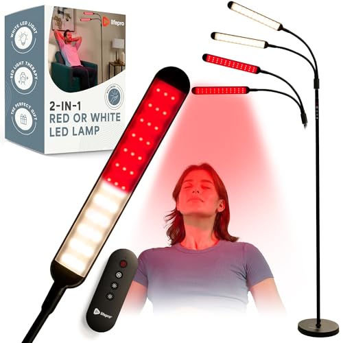 Lifepro Lumaglow Red Light Therapy Lamp & Reading Lamp - 108/216 LEDs - size: Large