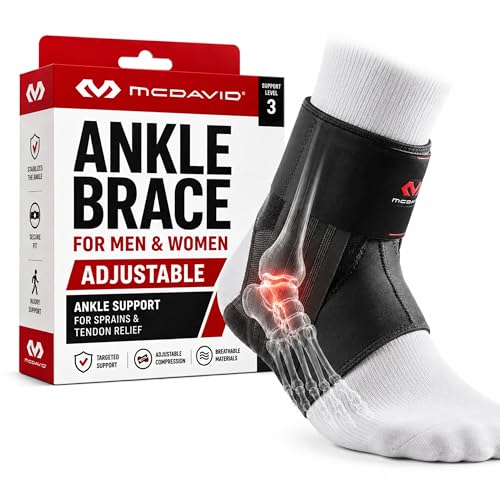 McDavid Ankle Brace, Low Profile Lace-Free Phantom Ankle Braces for Men Basketball and more. Lightweight Design, Advanced Strapping & Flex-Support - size: X-Large/2X-Large