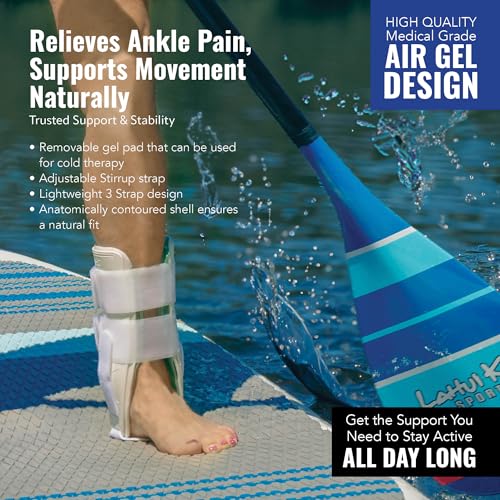 AnklePro Air Gel Ankle Brace, Cold Therapy, Trainer White - color: White, size: Trainer