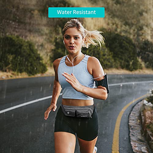 WATERFLY Small Fanny Pack for Women Men, Crossbody Travel Waist Bag, Gray - color: Light Gray