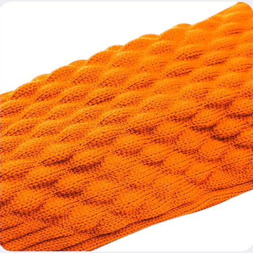 COUVER Unisex Long Leg Compression Sleeves - color: Orange - Overknee, size: Large