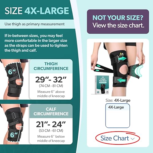 BraceAbility J Patella Knee Brace - Lateral Patellar Stabilizer with Medial and J-Lat Support Straps for Dislocation, Subluxation, Patellofemoral Pain, Left or Right Kneecap Tracking (4XL) - size: 4X-Large