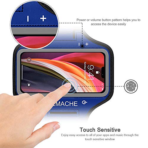Armband for iPod Touch 7 6 5 4 Generation Armband (Navy Blue) - color: Navy Blue