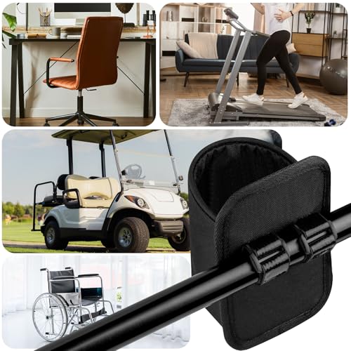 Xxerciz Treadmill Cup Holder Water Bottle Holder with Two Adjustable Straps, Armrest Organizer Universal Crossbar Drink Holder for Stroller, Bike, Wheelchair, Golf Cart, Walker, Scooter