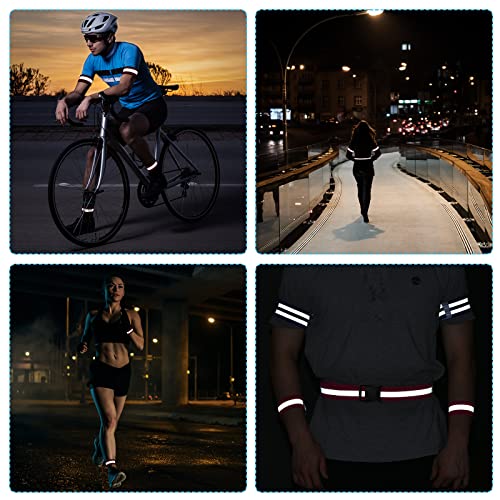 MECCANIXITY Reflective Belt Bands High Visibility Gear - color: Orange, size: 24x1.6 Inch