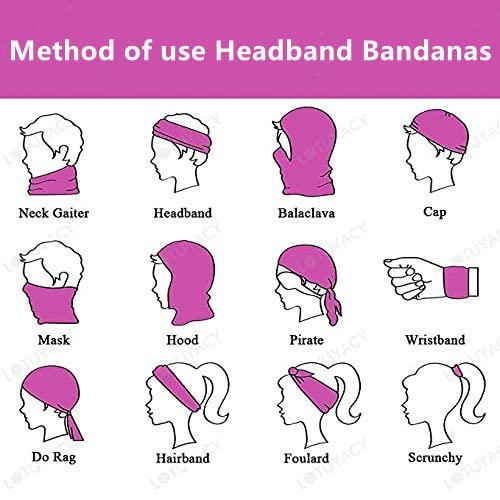 Face Mask Multi Bandana Neck Gaiter Seamless Magic Headband Outdoor Face Scarf for Dust Wind and UV Resistance - color: No17