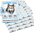 Dry Ice Packs for Shipping - Long Lasting ice Packs - 24+ Hour Freeze Power - BPA Free - 12 Pack Bulk 3 lb – Hielo Seco - Reusable Gel Bricks for Food - size: Medium