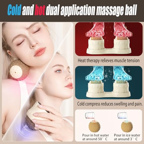 Foot Massager Roller For Plantar Fasciitis, Detachable Trigger Point Ball With Skin-Friendly Material, Cold & Hot Compress For Pain Relief, Full-Body Massage Tool For Athletes Office Workers.