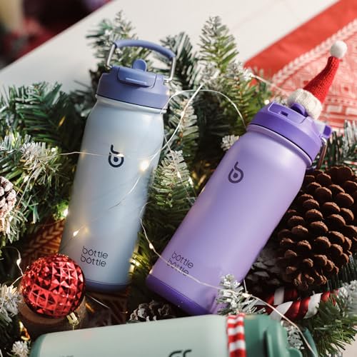 BOTTLE BOTTLE 16 oz Sports Water Bottle with Pills Holder Blue - color: blue